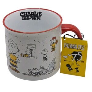 Peanuts‎ 75 Years Charlie Brown Stoneware Coffee Mug 21oz